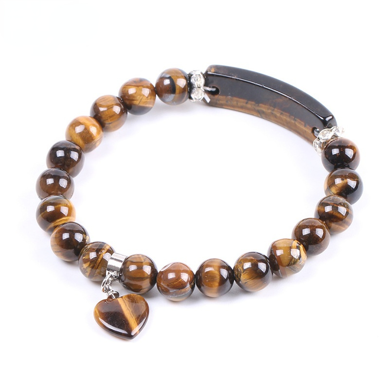 Tigers Eye Stone Beaded Bracelet