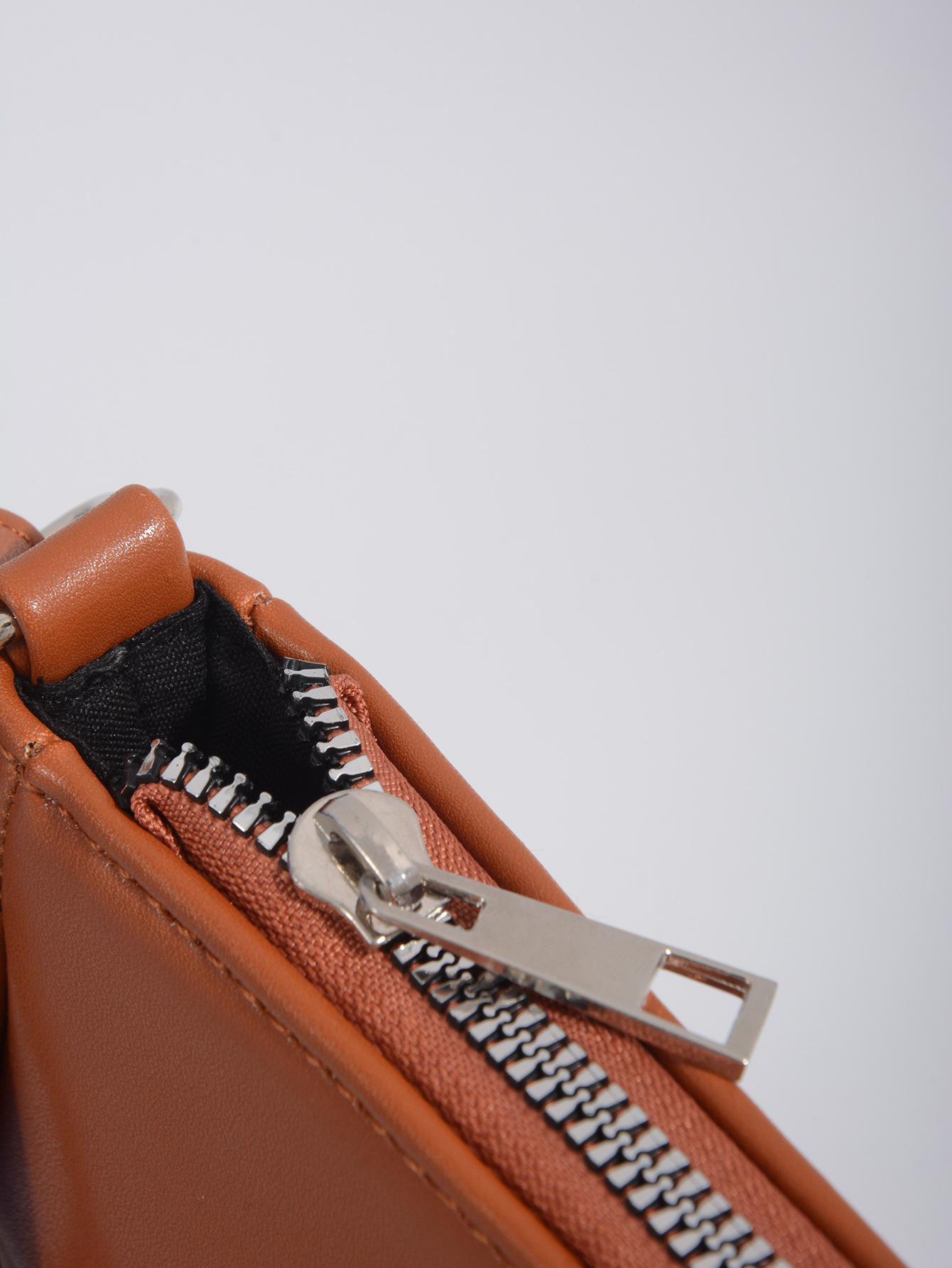 Retro Plaid Color Block Baguette Bag