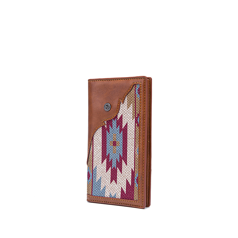 Retro Print Fringe Canvas Tote Bag Set