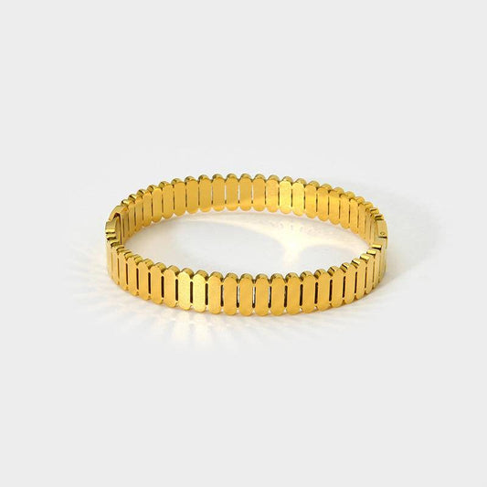 Geometric Watch Belt Style Bangle
