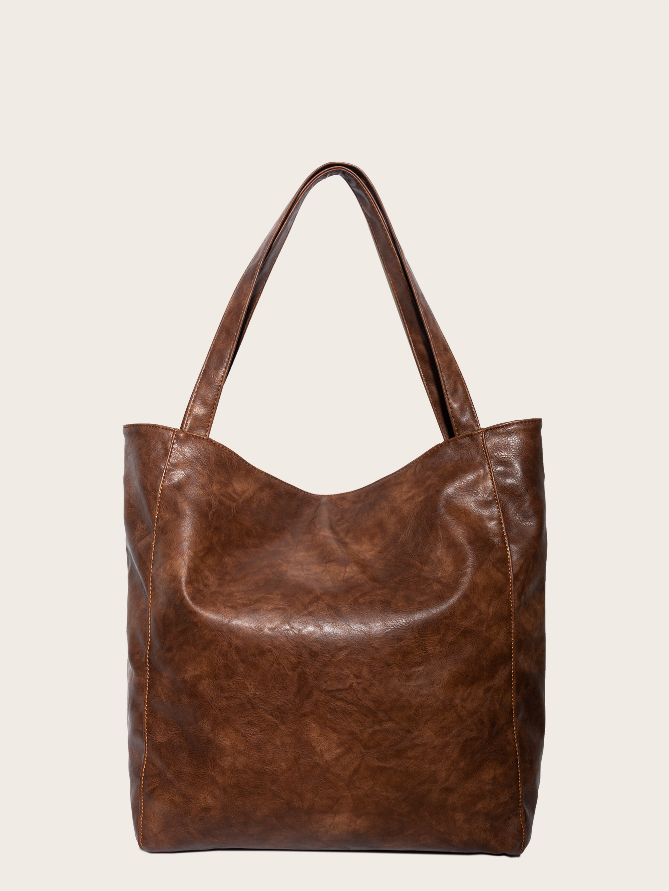 Retro Rivets Patchwork Tote Bag