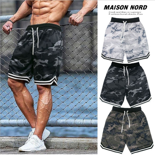 Gyms Men camouflage Compression Fitness Shorts Men Bodybuilding Causal Shorts Male Summer Quick Dry Beach Short Homme