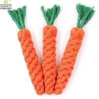 1PC 22cm Pet Supply High Quality Pet Dog Toy Carrot Shape Rope Puppy Chew Toys Teath Cleaning Outdoor Fun Training