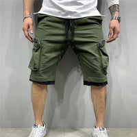 Summer Loose shorts men jogging short pants Casual fitness streetwear men Multi-pocket sport casual hip cargo shorts