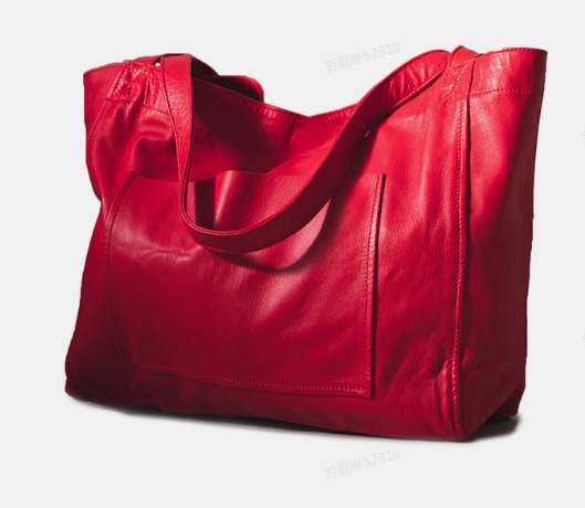Women's Fashionable Horizontal Square Pockets Tote Bag