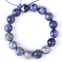 Women's Natural Blue-Vein Stone Crystal Bracelet