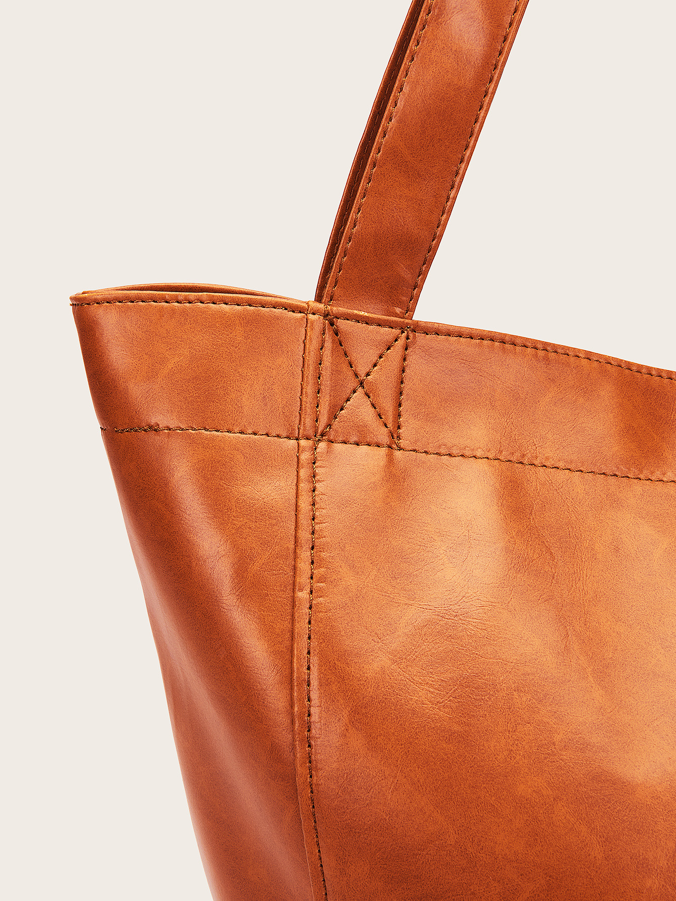 Women's Retro Horizontal Square Pockets Tote Bag