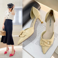Women's French Pointed Toe Temperament High Heels