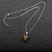 Retro Triangular Natural Stone Necklace