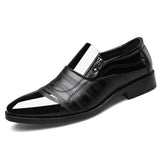 Mazefeng Classic Business Men's Dress Shoes Fashion Elegant Formal  Wedding Shoes Men Slip On Office Oxford Shoes For Men Black