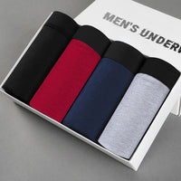 4pcs Male Panties Cotton Men's Underwear Boxers Breathable Man Boxer Solid Underpants Comfortable Brand Shorts men underwear 365