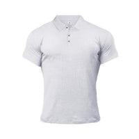 Muscleguys Man Fashion Polo Shirt Casual Fashion Plain Color Short Sleeve High Quality Slim Polo Shirt Men Fitness Polo homme