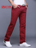 Spring autumn New Casual Pants Men Cotton Slim Fit Chinos Fashion Trousers Male Brand Clothing 9 colors Plus Size 28-38
