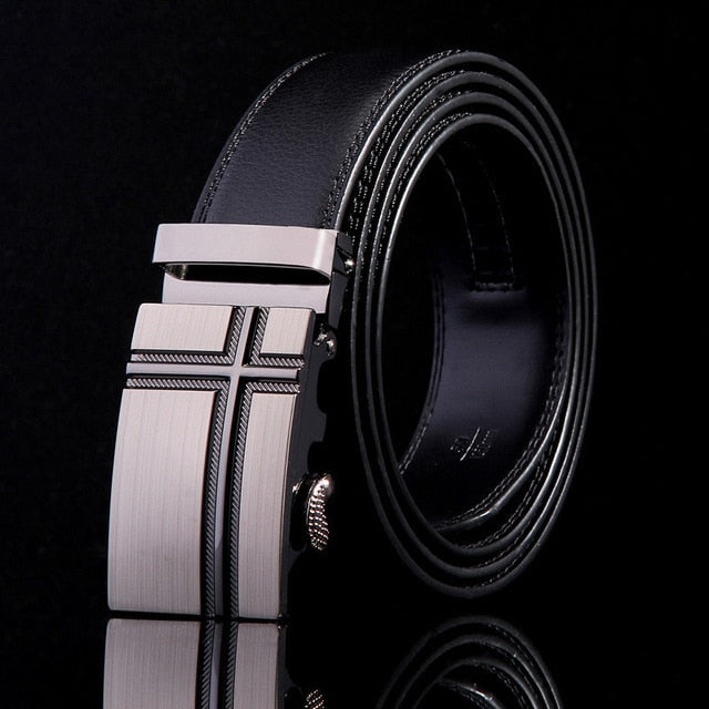 Belt Men Top Quality Genuine Luxury Leather Belts for Men Strap Male Metal Automatic Buckle men belts