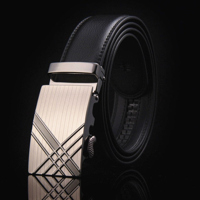Belt Men Top Quality Genuine Luxury Leather Belts for Men Strap Male Metal Automatic Buckle men belts