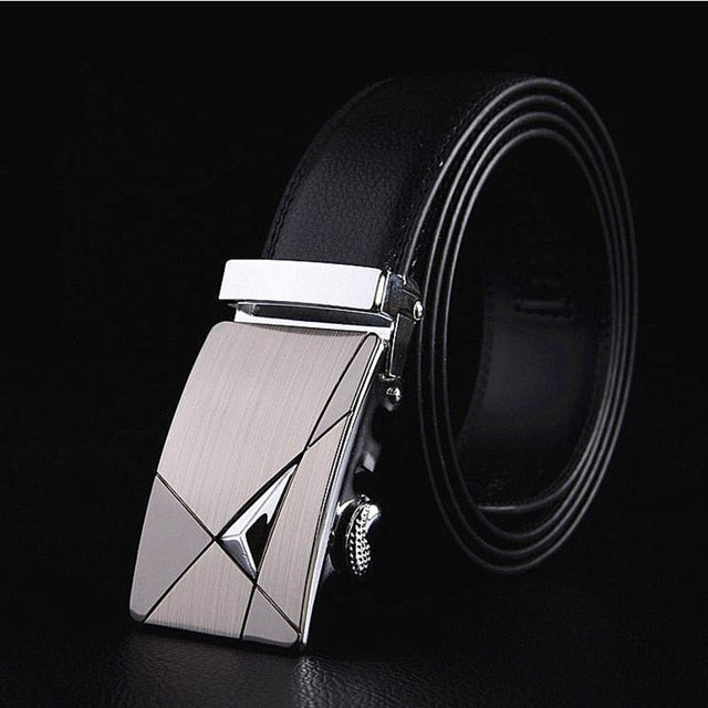 Belt Men Top Quality Genuine Luxury Leather Belts for Men Strap Male Metal Automatic Buckle men belts