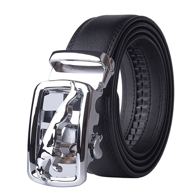 Belt Men Top Quality Genuine Luxury Leather Belts for Men Strap Male Metal Automatic Buckle men belts