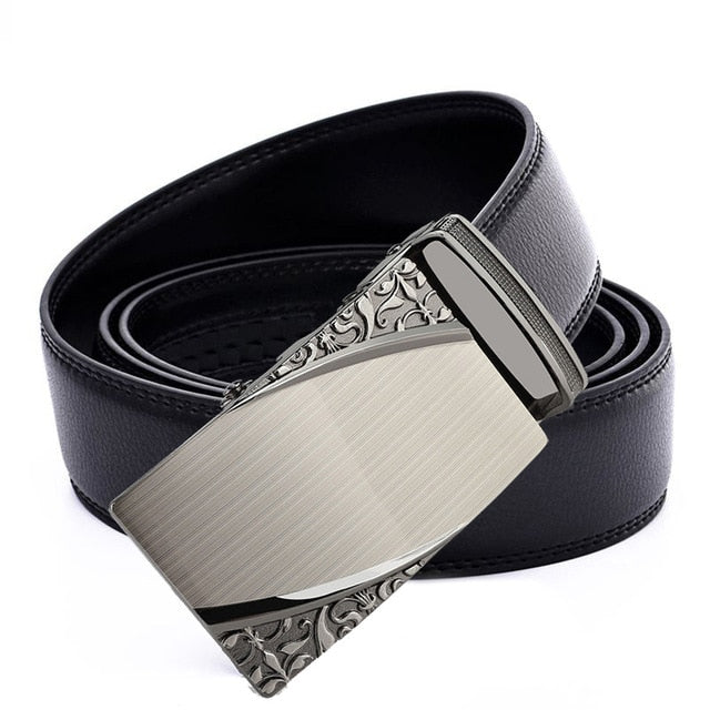 Belt Men Top Quality Genuine Luxury Leather Belts for Men Strap Male Metal Automatic Buckle men belts