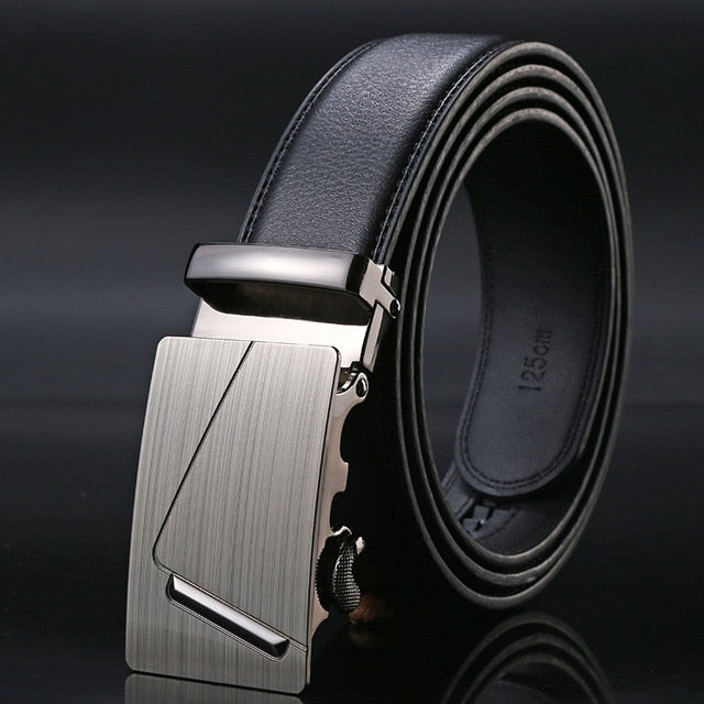 Belt Men Top Quality Genuine Luxury Leather Belts for Men Strap Male Metal Automatic Buckle men belts