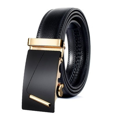Belt Men Top Quality Genuine Luxury Leather Belts for Men Strap Male Metal Automatic Buckle men belts