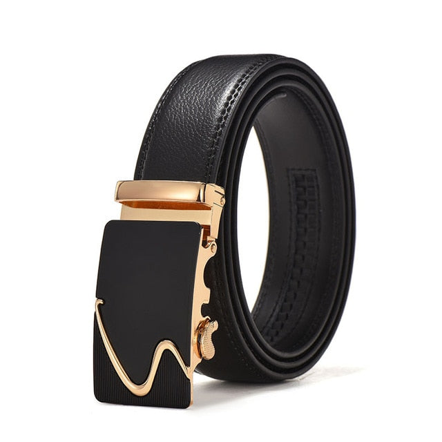 Belt Men Top Quality Genuine Luxury Leather Belts for Men Strap Male Metal Automatic Buckle men belts