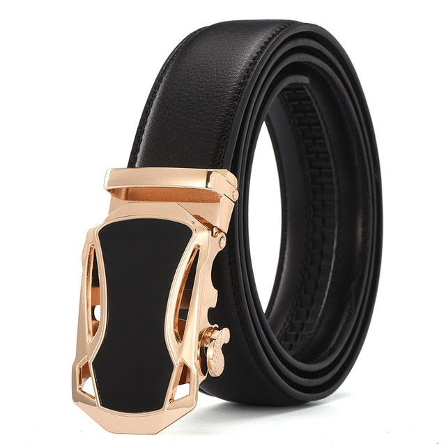 Belt Men Top Quality Genuine Luxury Leather Belts for Men Strap Male Metal Automatic Buckle men belts