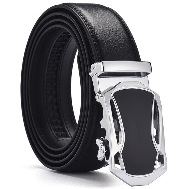 Belt Men Top Quality Genuine Luxury Leather Belts for Men Strap Male Metal Automatic Buckle men belts