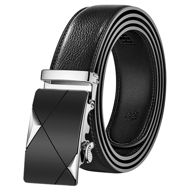 Belt Men Top Quality Genuine Luxury Leather Belts for Men Strap Male Metal Automatic Buckle men belts