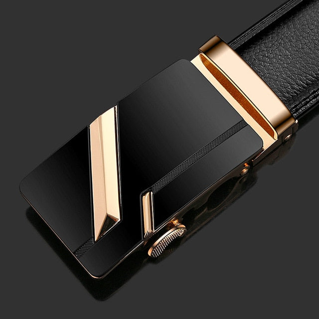 Belt Men Top Quality Genuine Luxury Leather Belts for Men Strap Male Metal Automatic Buckle men belts