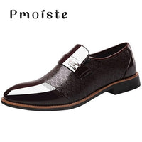 Men's shoes Leather Embossing Classic Fashion Luxury men shoes Wear-resistant Non slip Mans footwear Anti-slip Black shoes