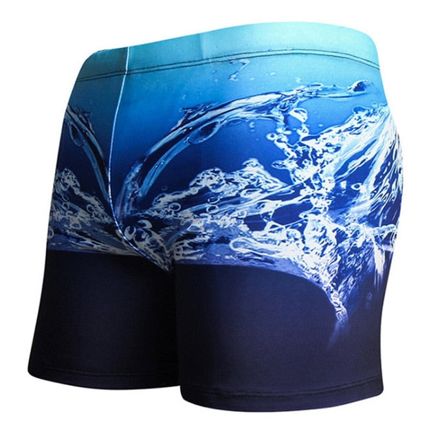Men's Swimming Trunks Beach Shorts Boxer Briefs Men Male Swim Pool Swimsuit Swimwear Bathing Pants Suit maillot de bain homme