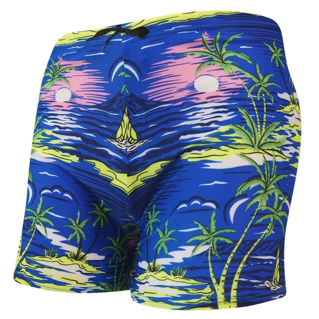 Men's Swimming Trunks Beach Shorts Boxer Briefs Men Male Swim Pool Swimsuit Swimwear Bathing Pants Suit maillot de bain homme