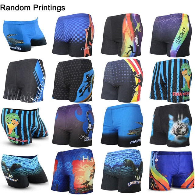Men's Swimming Trunks Beach Shorts Boxer Briefs Men Male Swim Pool Swimsuit Swimwear Bathing Pants Suit maillot de bain homme