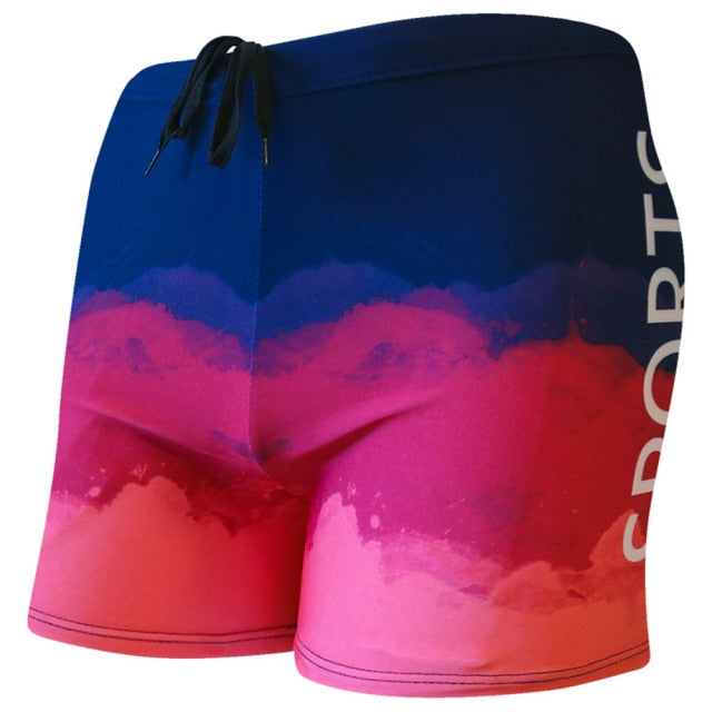 Men's Swimming Trunks Beach Shorts Boxer Briefs Men Male Swim Pool Swimsuit Swimwear Bathing Pants Suit maillot de bain homme