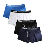 4pcs Male Panties Cotton Men's Underwear Boxers Breathable Man Boxer Solid Underpants Comfortable Brand Shorts men underwear 365