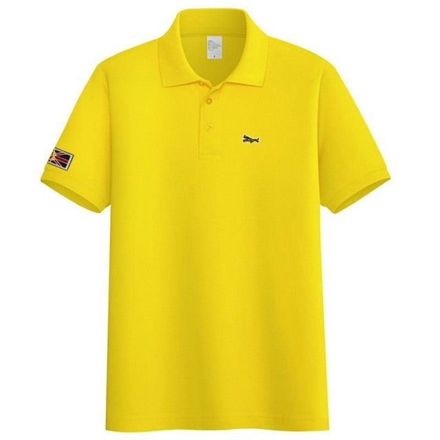 High Quality 2020 New Mens Short Sleeve Polos Shirts Casual-Design Brand Cotton Polos Homme Fashion Summer Sportswear Male Tops