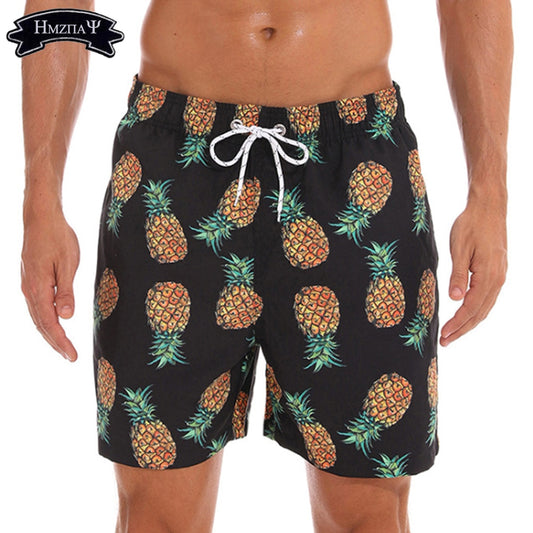 New Men's Swim Trunks Quick Dry Beach Shorts with Pockets Short Swiming Trunks with Mesh Lining Swimwear Bathing Suits