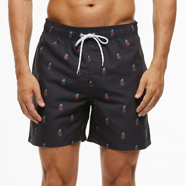 Mens Quick Dry Printed Short Swim Trunks with Mesh Lining Swimwear Bathing Suits Funny Shorts with Mesh Lining Swimwear Bathing