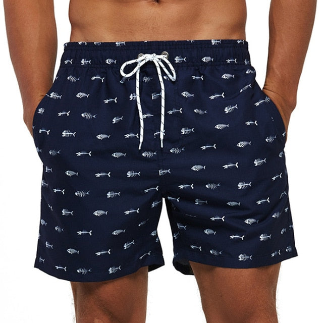 Mens Quick Dry Printed Short Swim Trunks with Mesh Lining Swimwear Bathing Suits Funny Shorts with Mesh Lining Swimwear Bathing