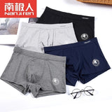Men Underwear Boxer Shorts Panties Solid Shorts Brand Underpants Men 100% Cotton Breathable Mid Waist Shorts Men L-3XL