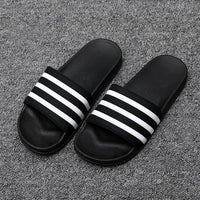 ASIFN Slippers for Men Beach Flip Flops Male Couple Slides Soft Black and White Stripes EVA Casual Summer Shoes Zapatos Hombre