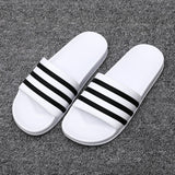 ASIFN Slippers for Men Beach Flip Flops Male Couple Slides Soft Black and White Stripes EVA Casual Summer Shoes Zapatos Hombre